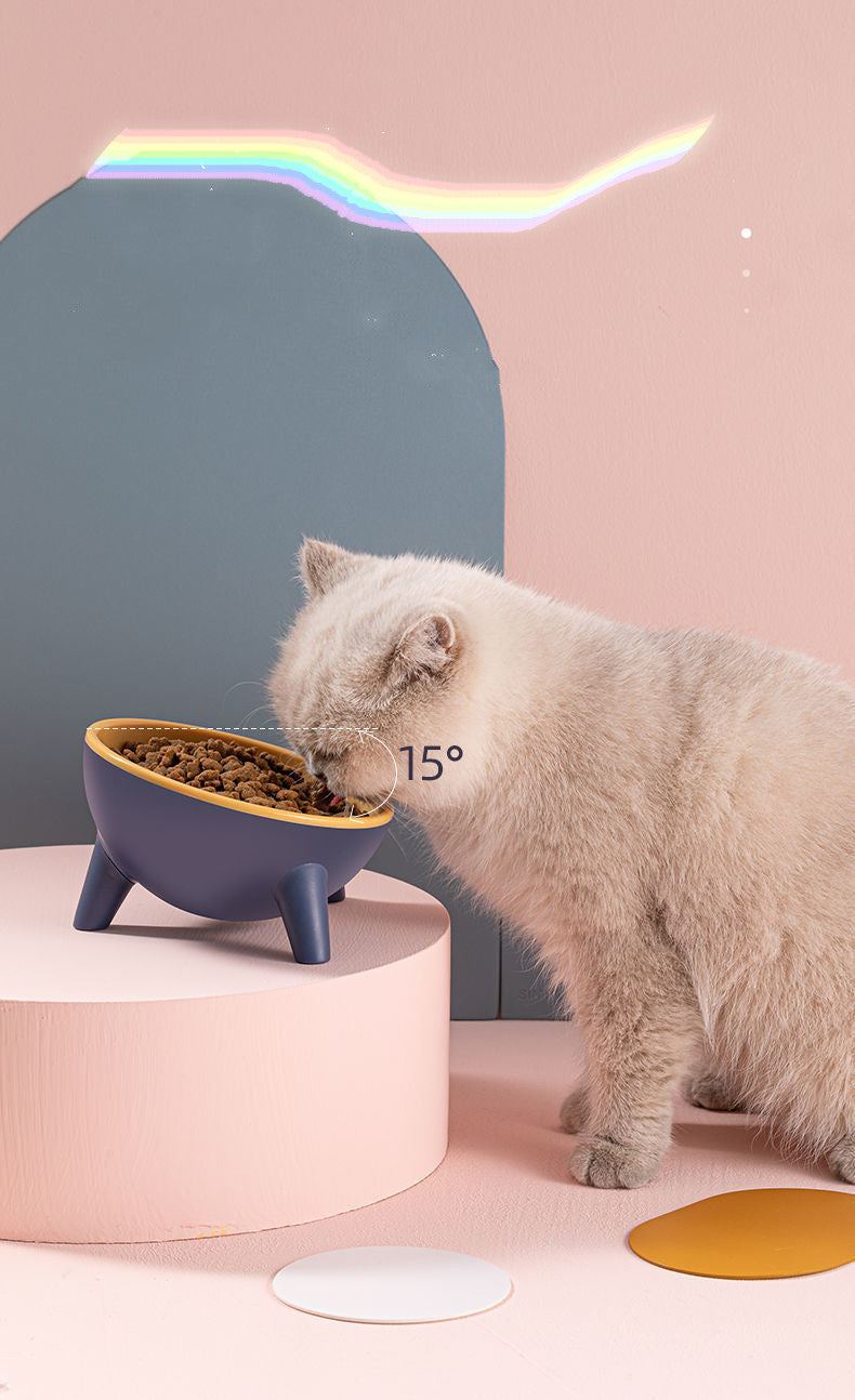 Cat Dog Bowl With Stand Pet Feeding Food Bowls Dogs Bunny Rabbit Nordic Color Feeder Product Supplies Pet Accessories Legendary Animal Supply