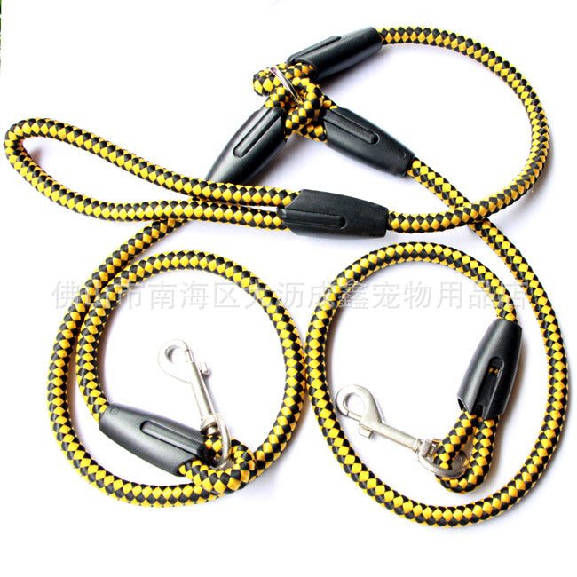 Double-Ended Traction Rope For Walking The Dog Hand-Double-Ended Traction Rope One Plus Two Leash Collar Pet Supplies Dog Collar Legendary Animal Supply