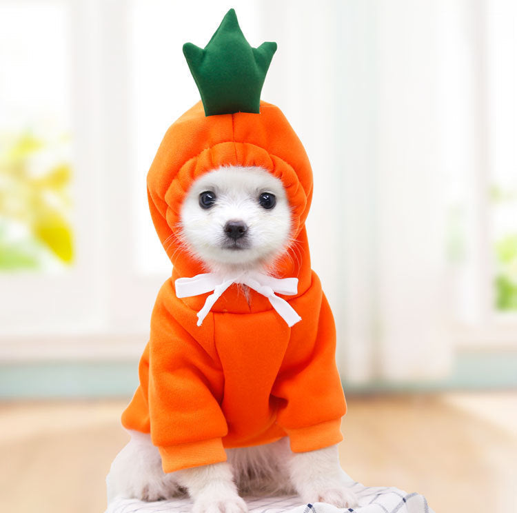 Cute Fruit Dog Clothes For Small Dogs Hoodies Winter Warm Fleece Pet Clothing Puppy Cat Costume Coat For French Chihuahua Outfit Legendary Animal Supply