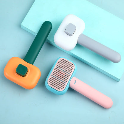 New Pet Cat Dog Hair Brush Hair Massage Comb Open-Knot Brush Grooming Cleaning Tool Stainless Steel Comb Legendary Animal Supply