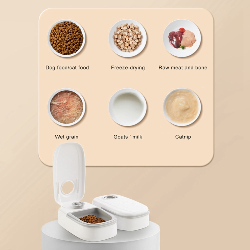 Automatic Pet Feeder Smart Food Dispenser For Cats Dogs Timer Stainless Steel Bowl Auto Dog Cat Pet Feeding Pets Supplies Legendary Animal Supply