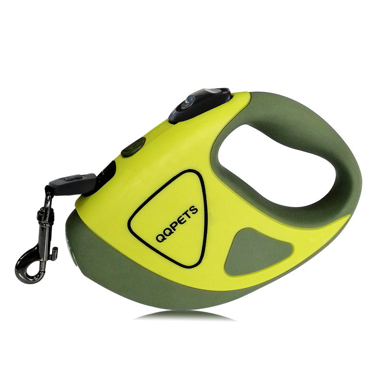 Pet Dog Automatic Retractable Fiber Leash Night Safety LED Shining Automatic Stretching Dog Hand Holding Rope Pet Supplies Legendary Animal Supply
