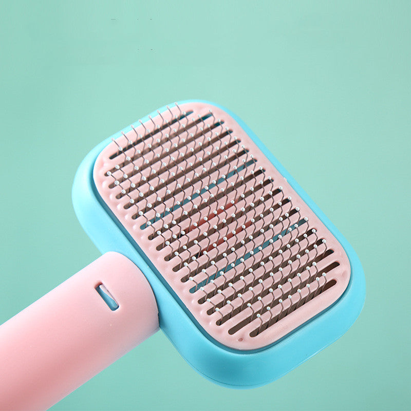 New Pet Cat Dog Hair Brush Hair Massage Comb Open-Knot Brush Grooming Cleaning Tool Stainless Steel Comb Legendary Animal Supply