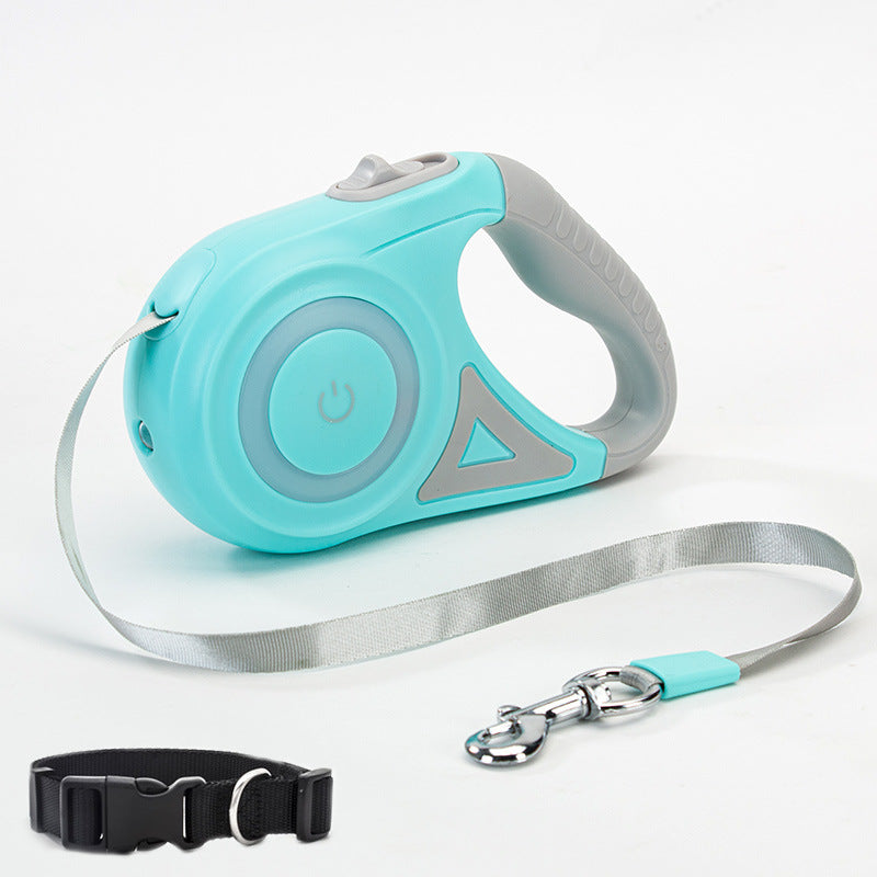 Dog Leash Retractable Leash And Dog Collar Spotlight Automatic Pet Dog Cat Traction Rope For Small Medium Dogs Pet Product Legendary Animal Supply