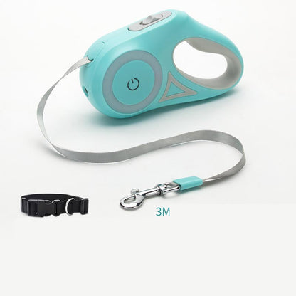 Dog Leash Retractable Leash And Dog Collar Spotlight Automatic Pet Dog Cat Traction Rope For Small Medium Dogs Pet Product Legendary Animal Supply