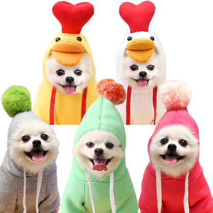 Cute Fruit Dog Clothes For Small Dogs Hoodies Winter Warm Fleece Pet Clothing Puppy Cat Costume Coat For French Chihuahua Outfit Legendary Animal Supply