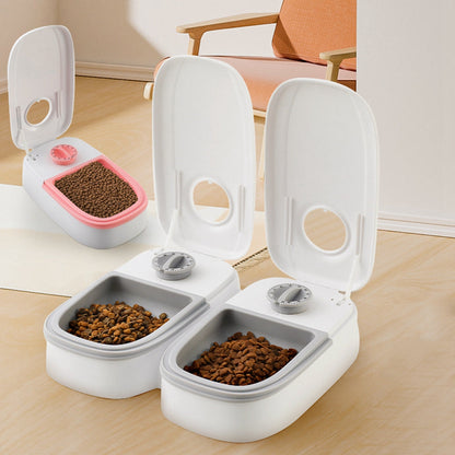 Automatic Pet Feeder Smart Food Dispenser For Cats Dogs Timer Stainless Steel Bowl Auto Dog Cat Pet Feeding Pets Supplies Legendary Animal Supply