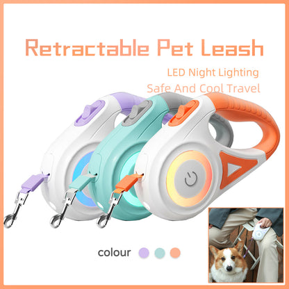 Dog Leash Retractable Leash And Dog Collar Spotlight Automatic Pet Dog Cat Traction Rope For Small Medium Dogs Pet Product Legendary Animal Supply