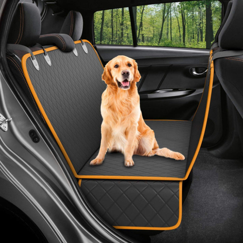 Dog Car Seat Cover View Mesh Pet Carrier Hammock Safety Protector Car Rear Back Seat Mat With Zipper And Pocket For Travel Legendary Animal Supply