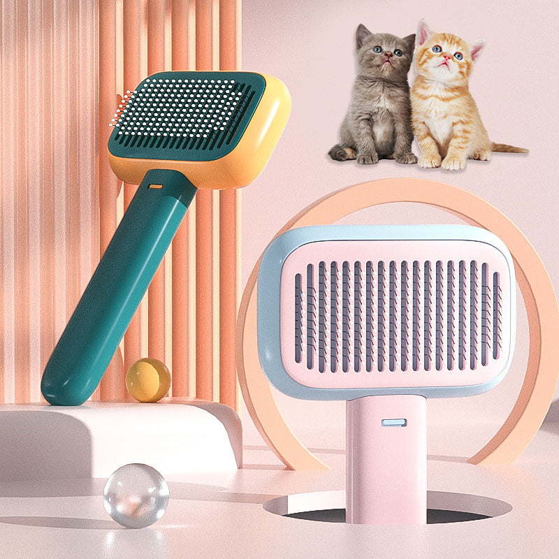 New Pet Cat Dog Hair Brush Hair Massage Comb Open-Knot Brush Grooming Cleaning Tool Stainless Steel Comb Legendary Animal Supply