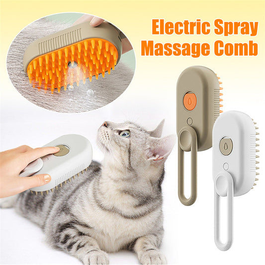 Cat Steam Brush Steamy Dog Brush 3 In 1 Electric Spray Cat Hair Brushes For Massage Pet Grooming Comb Hair Removal Combs Pet Products Legendary Animal Supply