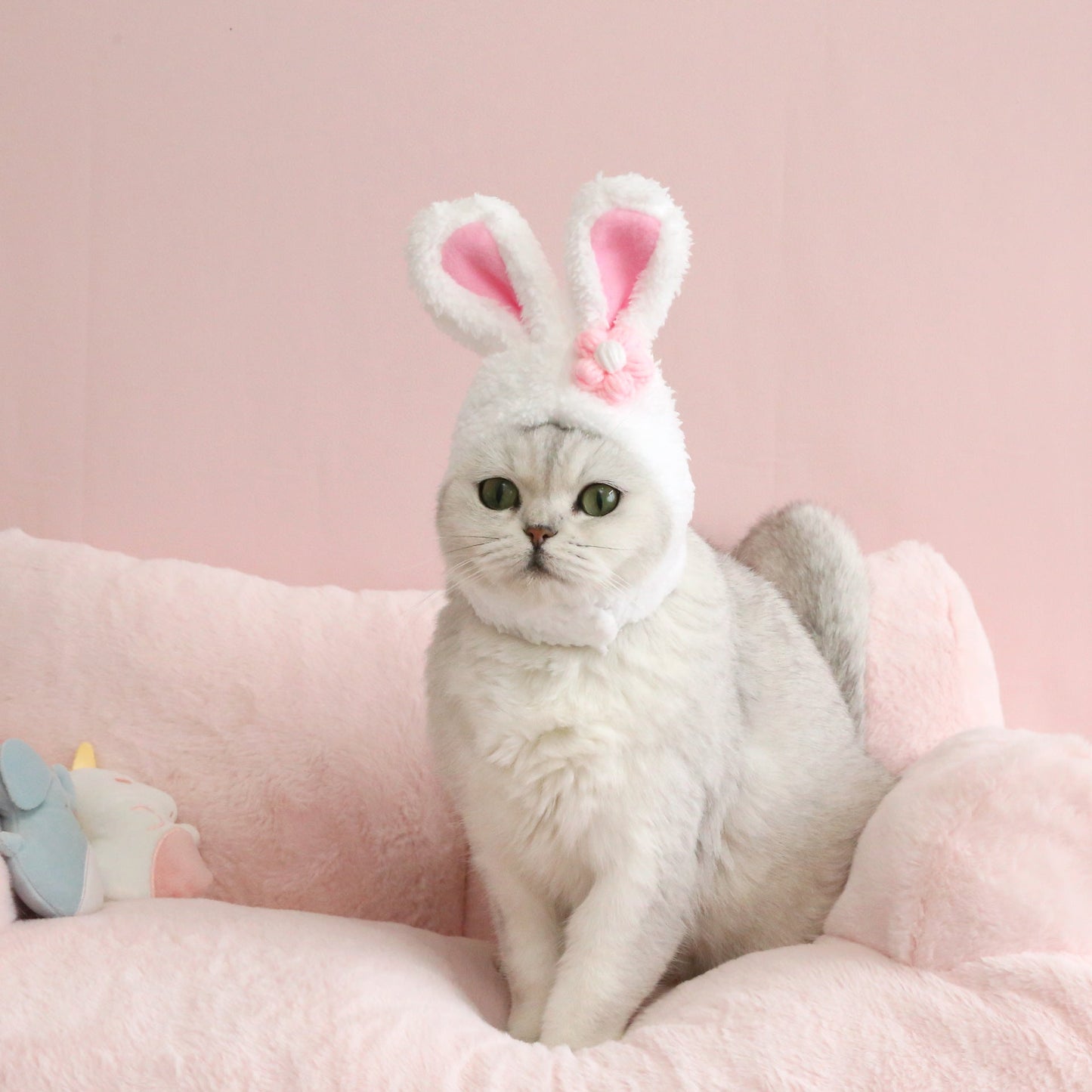 Plush Cartoon Cat Dog Rabbit Ears Cute Easter Decoration Hat Head Cover Pets Products Legendary Animal Supply