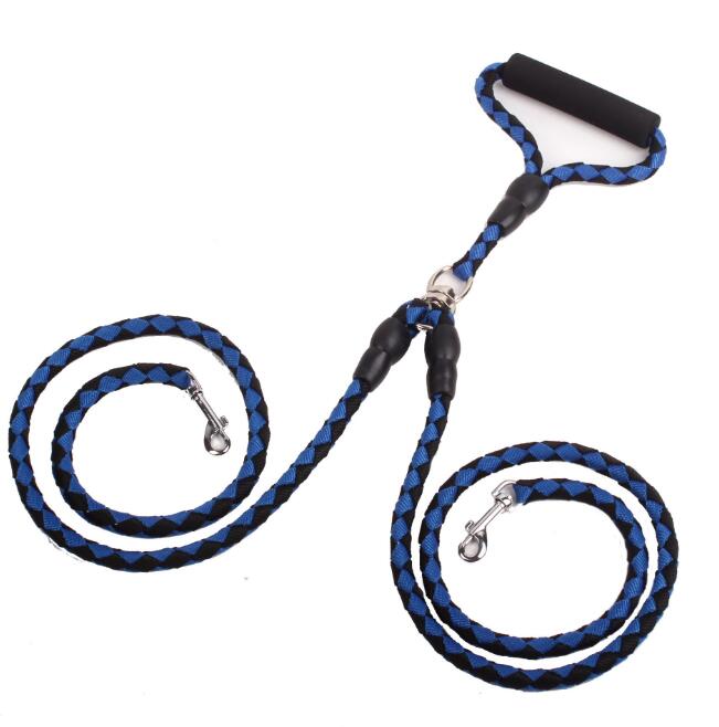 Double-Ended Traction Rope For Walking The Dog Hand-Double-Ended Traction Rope One Plus Two Leash Collar Pet Supplies Dog Collar Legendary Animal Supply