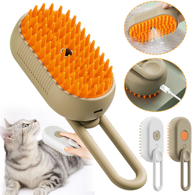 Cat Steam Brush Steamy Dog Brush 3 In 1 Electric Spray Cat Hair Brushes For Massage Pet Grooming Comb Hair Removal Combs Pet Products Legendary Animal Supply