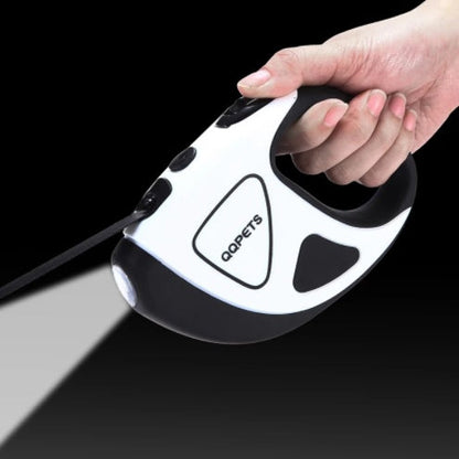 Pet Dog Automatic Retractable Fiber Leash Night Safety LED Shining Automatic Stretching Dog Hand Holding Rope Pet Supplies Legendary Animal Supply