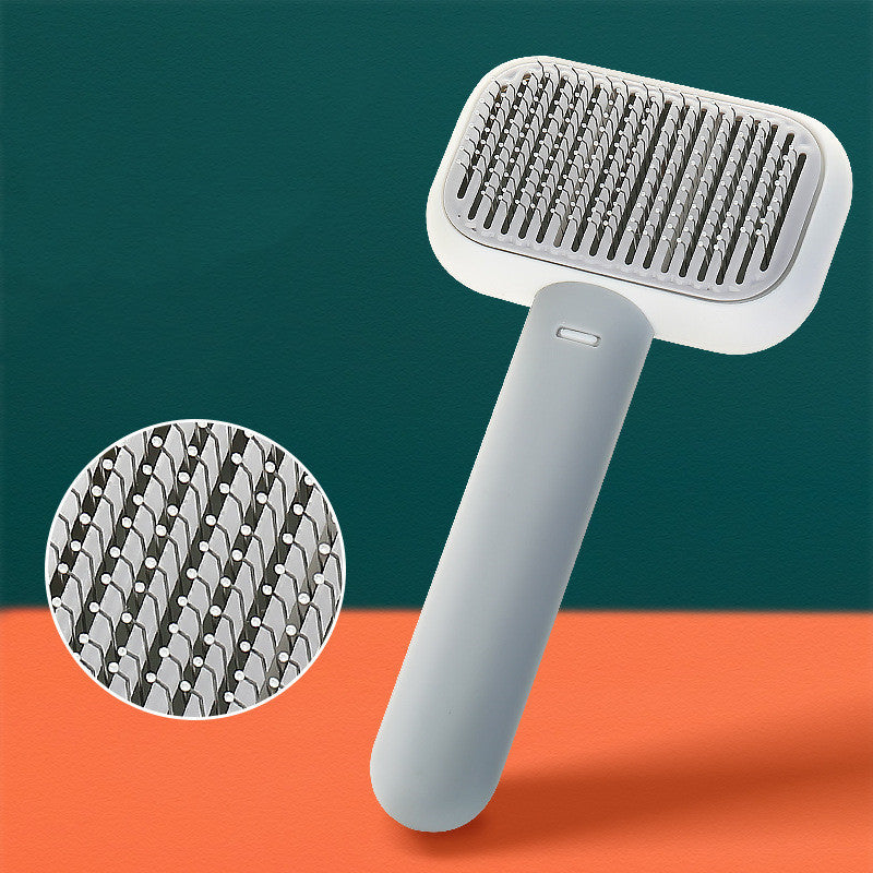 New Pet Cat Dog Hair Brush Hair Massage Comb Open-Knot Brush Grooming Cleaning Tool Stainless Steel Comb Legendary Animal Supply