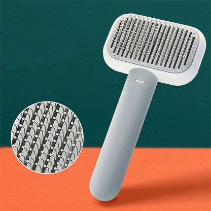 New Pet Cat Dog Hair Brush Hair Massage Comb Open-Knot Brush Grooming Cleaning Tool Stainless Steel Comb Legendary Animal Supply