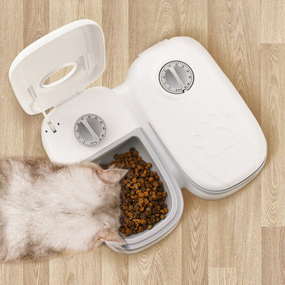Automatic Pet Feeder Smart Food Dispenser For Cats Dogs Timer Stainless Steel Bowl Auto Dog Cat Pet Feeding Pets Supplies Legendary Animal Supply