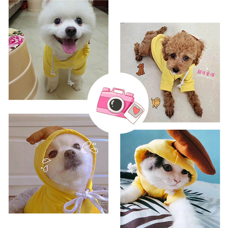 Cute Fruit Dog Clothes For Small Dogs Hoodies Winter Warm Fleece Pet Clothing Puppy Cat Costume Coat For French Chihuahua Outfit Legendary Animal Supply
