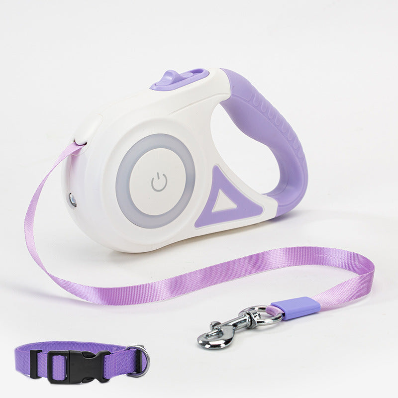 Dog Leash Retractable Leash And Dog Collar Spotlight Automatic Pet Dog Cat Traction Rope For Small Medium Dogs Pet Product Legendary Animal Supply