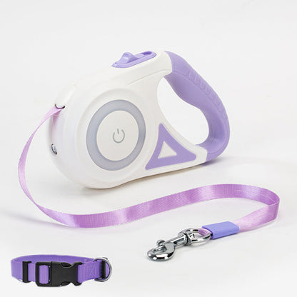 Dog Leash Retractable Leash And Dog Collar Spotlight Automatic Pet Dog Cat Traction Rope For Small Medium Dogs Pet Product Legendary Animal Supply