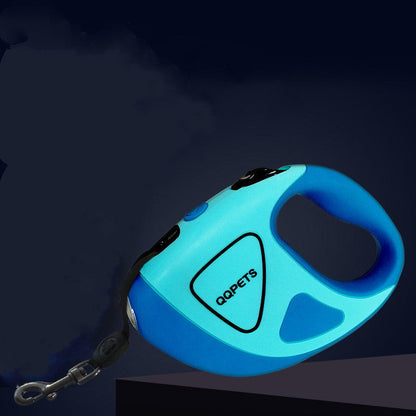 Pet Dog Automatic Retractable Fiber Leash Night Safety LED Shining Automatic Stretching Dog Hand Holding Rope Pet Supplies Legendary Animal Supply