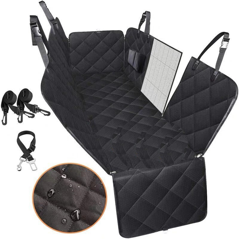 Dog Car Seat Cover View Mesh Pet Carrier Hammock Safety Protector Car Rear Back Seat Mat With Zipper And Pocket For Travel Legendary Animal Supply