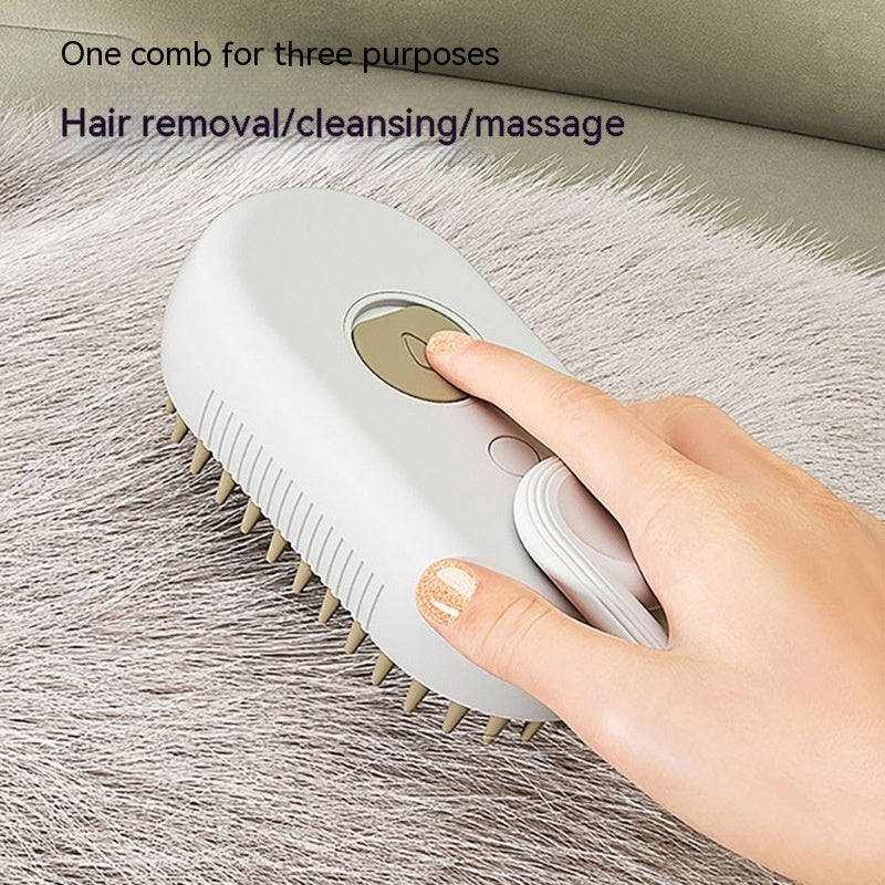 Cat Steam Brush Steamy Dog Brush 3 In 1 Electric Spray Cat Hair Brushes For Massage Pet Grooming Comb Hair Removal Combs Pet Products Legendary Animal Supply