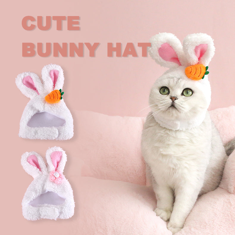 Plush Cartoon Cat Dog Rabbit Ears Cute Easter Decoration Hat Head Cover Pets Products Legendary Animal Supply