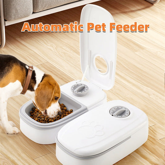 Automatic Pet Feeder Smart Food Dispenser For Cats Dogs Timer Stainless Steel Bowl Auto Dog Cat Pet Feeding Pets Supplies Legendary Animal Supply
