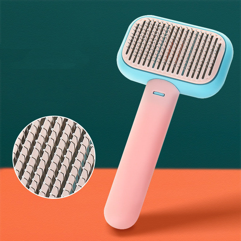 New Pet Cat Dog Hair Brush Hair Massage Comb Open-Knot Brush Grooming Cleaning Tool Stainless Steel Comb Legendary Animal Supply