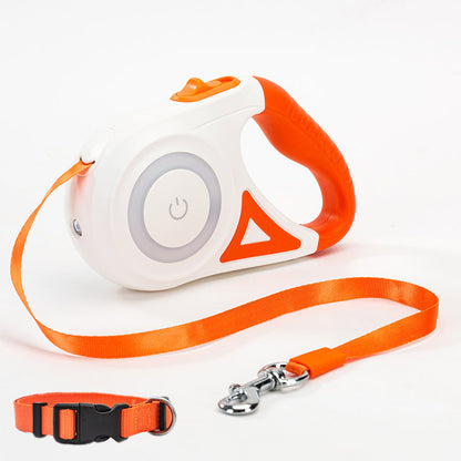 Dog Leash Retractable Leash And Dog Collar Spotlight Automatic Pet Dog Cat Traction Rope For Small Medium Dogs Pet Product Legendary Animal Supply
