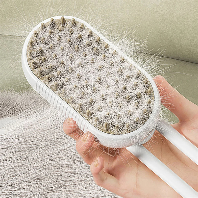Cat Steam Brush Steamy Dog Brush 3 In 1 Electric Spray Cat Hair Brushes For Massage Pet Grooming Comb Hair Removal Combs Pet Products Legendary Animal Supply